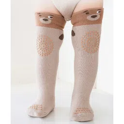 SYGA Cotton Printed Socks - Brown-picture-22