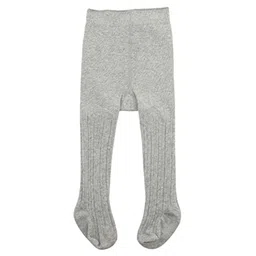 SYGA Cotton Solid Knit Tight Leggings - Grey-picture-31