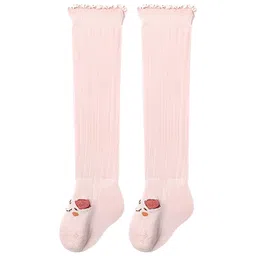 SYGA Cotton Solid Socks- Pink-picture-24