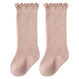 SYGA Cotton Solid Socks- Pink-picture-16