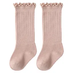 SYGA Cotton Solid Socks- Pink-picture-19