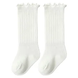 SYGA Cotton Solid Socks - White-picture-17
