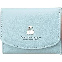 syga Cute Wallet for Girls,Women's Credit Card Slots, Zipper Closure, Fashionable Small Coin Purse(MintGreen)-picture-53