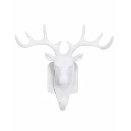 Syga Deer Head Shape Hanging Hook - White-picture-28