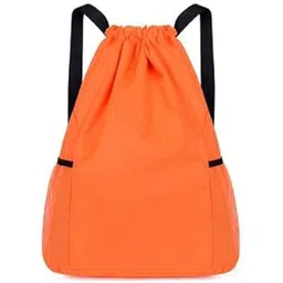 syga Drawstring Backpack for Gym, Yoga, Running, Swimming, Beach, Camping, Travel Bag Sports Fitness Club Student Training Bag(Orange)-picture-39