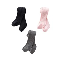 SYGA Girls Pack of 3 Cotton Mid-Rise Thermal Bottoms-picture-19