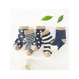 SYGA Infant Pack Of 5 Patterned Organic Cotton Socks-picture-20