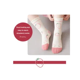 SYGA Kids Pack Of 5 Patterned Pure Cotton Ankle-Length Socks image 5