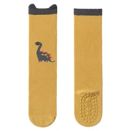 SYGA Non Slip Knee Length Cotton Trainer Socks - Yellow-picture-12