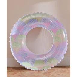 SYGA Pastel Geometric Inflatable Swim RingDurable and Safe PVC Pool Float with Colorful Pattern Suitable for Kids 5-9 Years-picture-12