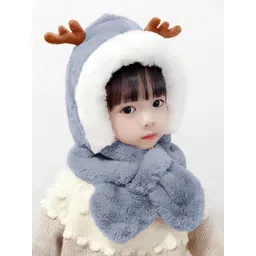 SYGA Unisex Kids Solid Woollen Beanie image 4