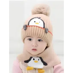 SYGA Unisex Kids Woollen Beanie-picture-23