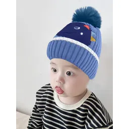 SYGA Unisex Kids Woollen Beanie-picture-32