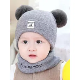 SYGA Unisex Kids Woollen Beanie-picture-19