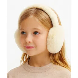 SYGA Winter Plush Earmuffs, Soft Warm & Cozy Ear Protection for Kids & Adults (Off-White) - Diameter 14 cm-picture-30