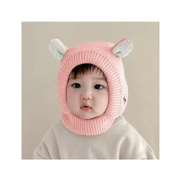 SYGA Winter Warm Ear Protection Knitted Woollen Cap Pink - Diameter 12cm-picture-16