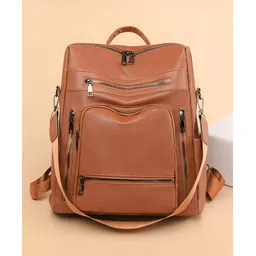 SYGA Women's Backpack Leisure Style , With Multiple Chain (Brown)-picture-16