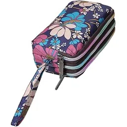 syga Women's Clutch Canvas Art Three-Layer Long Wallet Women's Handbag Large Capacity Key Coin Purse Casual Mobile Phone Bag-picture-25