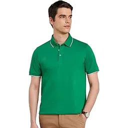symbol premium Men's Cotton Stretch Solid Polo T-Shirt (Regular Fit | Pique Knit)-picture-37