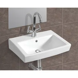 syon PLAZMA Premium Ceramic Wall Mount Wash Basin (18.5 inch x 13 inch) SYON080 Wall Hung Basin-picture-24