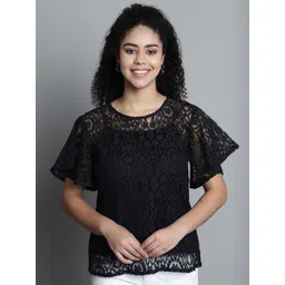 SZN Flared Sleeve Lace Top-picture-22