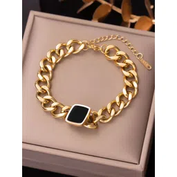 SZN Gold-Plated Chunky Chain Accent Charm Link Bracelet-picture-18