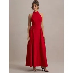 SZN Halter Neck Fit & Flare Maxi Dress-picture-15
