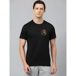 SZN Men Black Printed T-shirt image 1