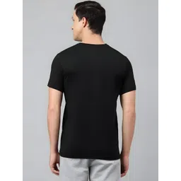 SZN Men Black Printed T-shirt image 3