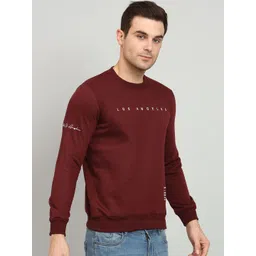 SZN Men Burgundy Solid Sweatshirt-picture-33