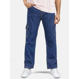 SZN Men Classic Baggy Fit Mid-Rise Cotton Cargo Styles Jeans-picture-39