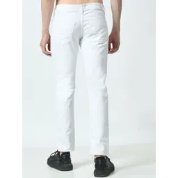 SZN Men Classic Tapered Fit Mid-Rise Slash Knee Stretchable Jeans image 2