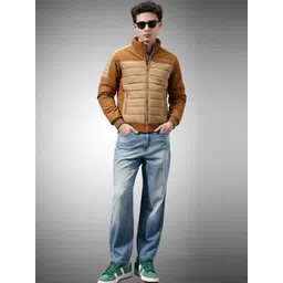SZN Men Colourblocked Lightweight Puffer Jacket image 1