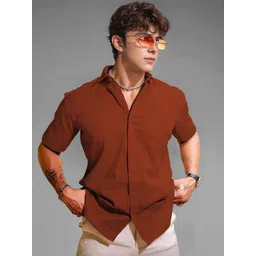 SZN Men Multi Solid Polyester Standard Casual Shirts-picture-15
