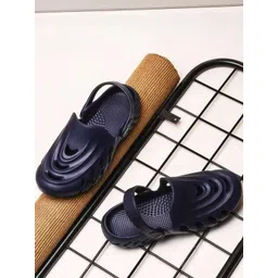 SZN Men Navy Slip-On Clogs Sandals-picture-30