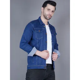 SZN Men Outdoor Denim Jacket with Patchwork-picture-30