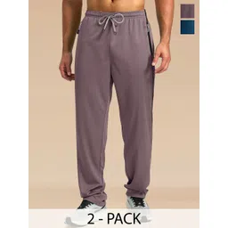 SZN Men Pack Of 2 Mid Rise Track Pants-picture-24