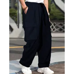 SZN Men Relaxed Fit High-Rise Trousers-picture-22