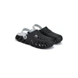 SZN Men Rubber Casual Clogs Black Sandals-picture-34