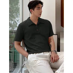 SZN Men Self Design Polo Collar T-shirt-picture-10