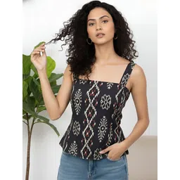 SZN Print Ethnic Cotton Top-picture-26