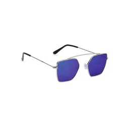 SZN Unisex Blue Lens & Silver-Toned Square Sunglasses with-picture-39