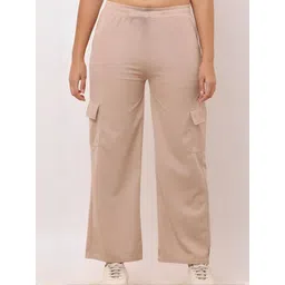 SZN Women Cotton Casual Cargos image 2
