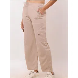 SZN Women Cotton Casual Cargos image 4