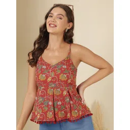 SZN Women Cotton Printed Peplum Tops-picture-27