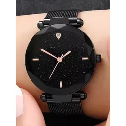 SZN Women Dial & Stainless Steel Straps Analogue Watch Mag Blk -V-picture-11