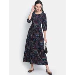 SZN Women Ethnic Motifs Printed Indie Prints Kurta-image-37