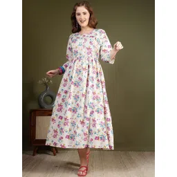 SZN Women Floral Printed Flared Dress-picture-25