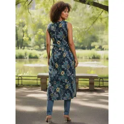 SZN Women Floral Printed Kurta image 2