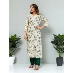 SZN Women Floral Printed Kurta with Trousers-picture-29